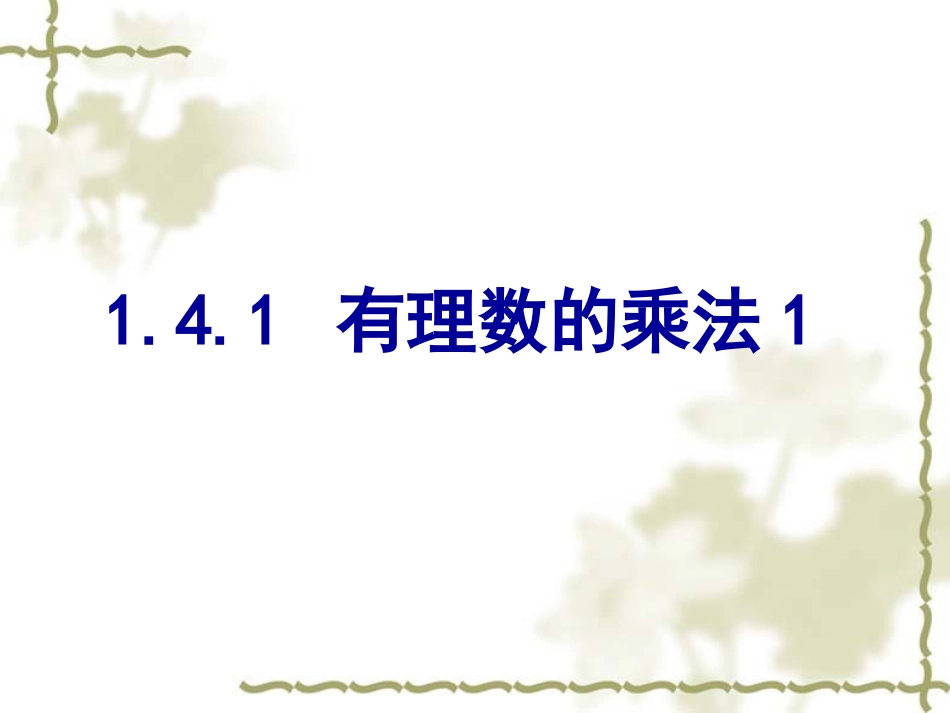 有理数的乘法 _第1页