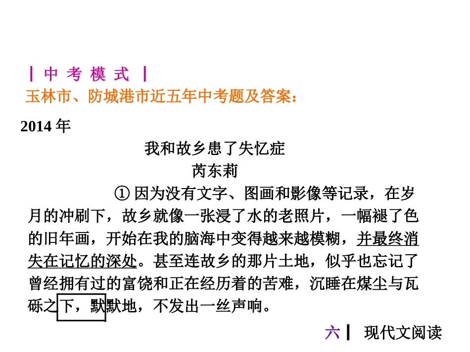 （语文版）中考语文专题复习课件：6现代文阅读（213页）_第2页