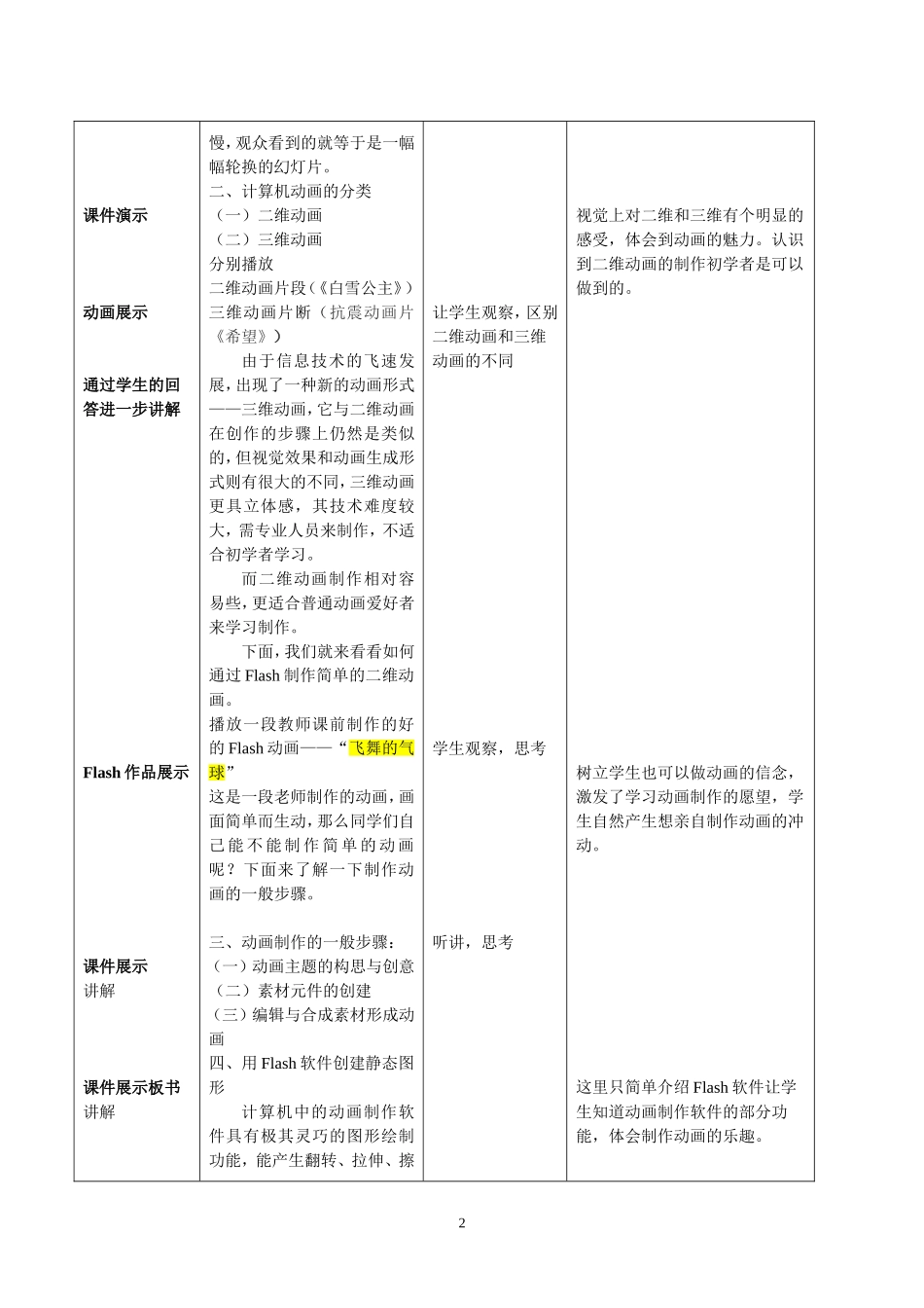 《使用Flash制作简单的位移动画》的教学设计_第3页