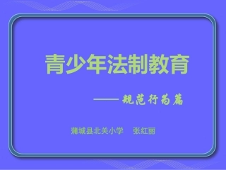 小学生日常行为规范