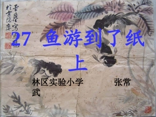 鱼游到了纸上（上课课件）
