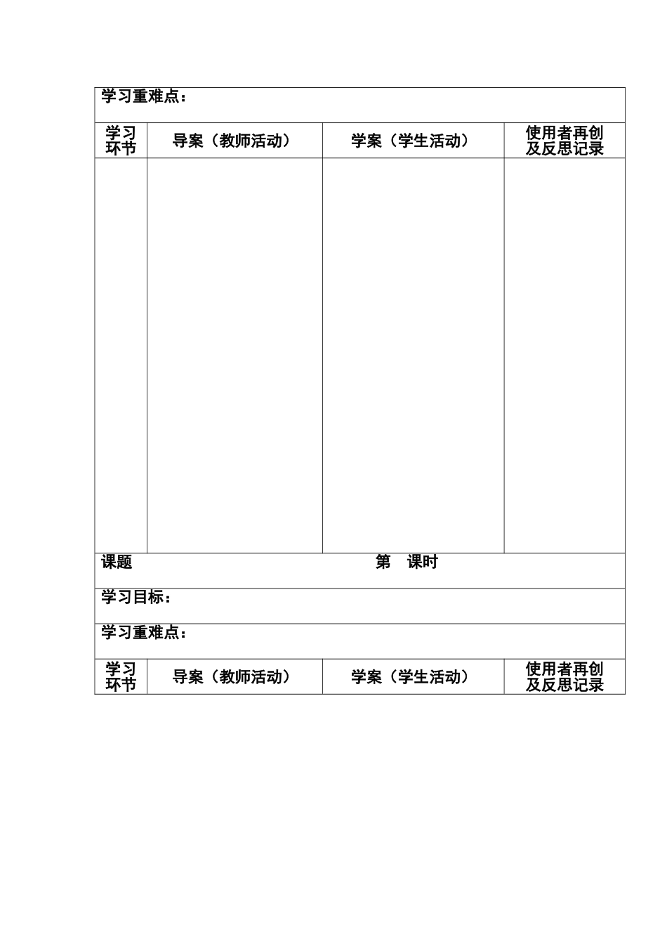 五马小学集体学案（备课）用表_第2页