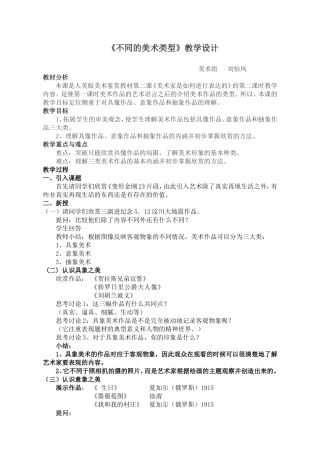 不同的美术类型