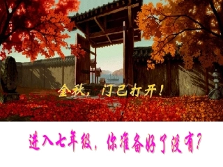 初中开学第一课：语文的魅力课件