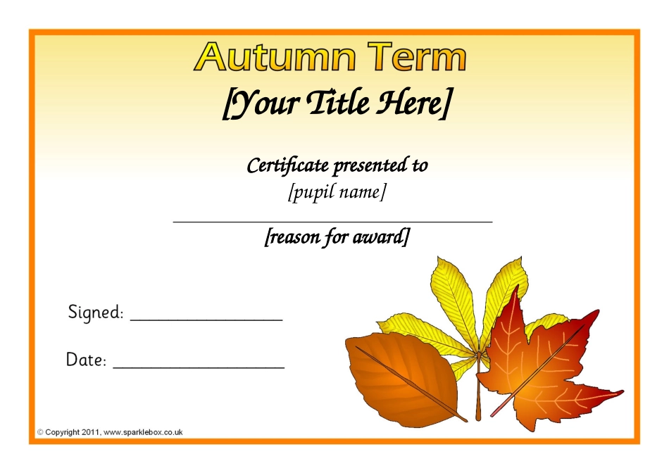 可爱的枫叶奖状_第1页