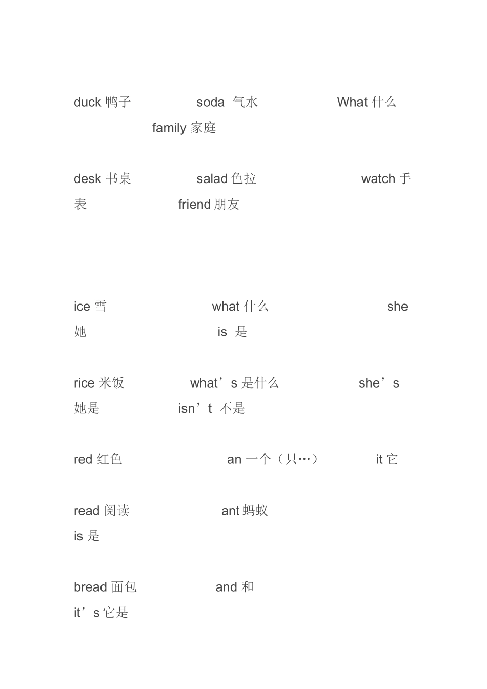 英语语法大全--小学三年级英语复习资料_第3页