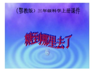 糖到哪儿去了