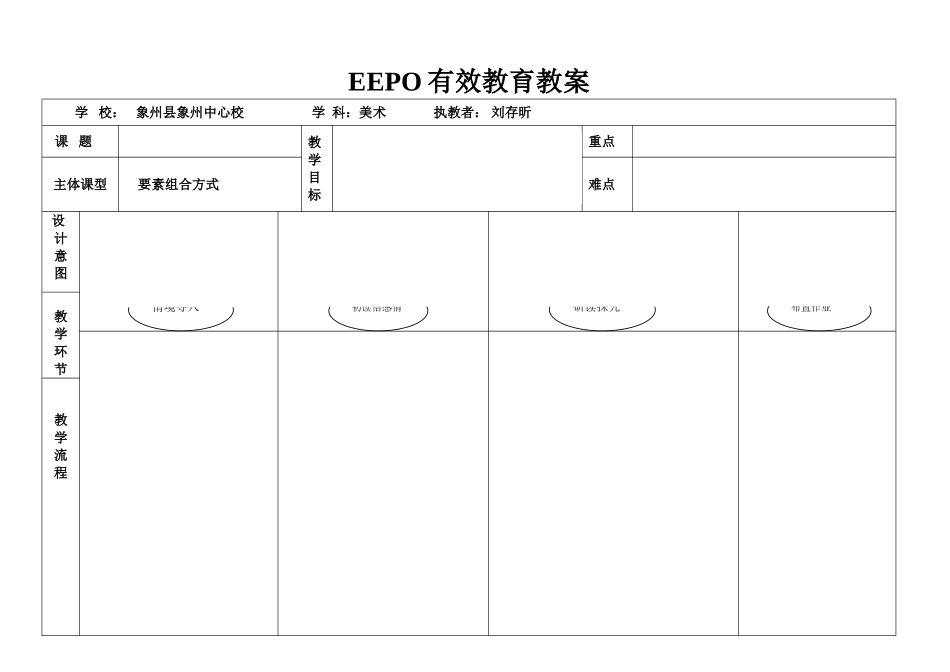 桂美版第五册美术EEPO教案_第2页