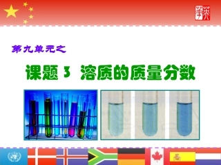 课题3　溶质的质量分数1