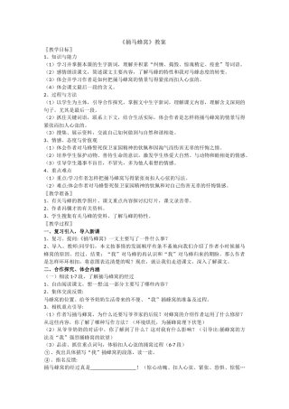 《捅马蜂窝》教案