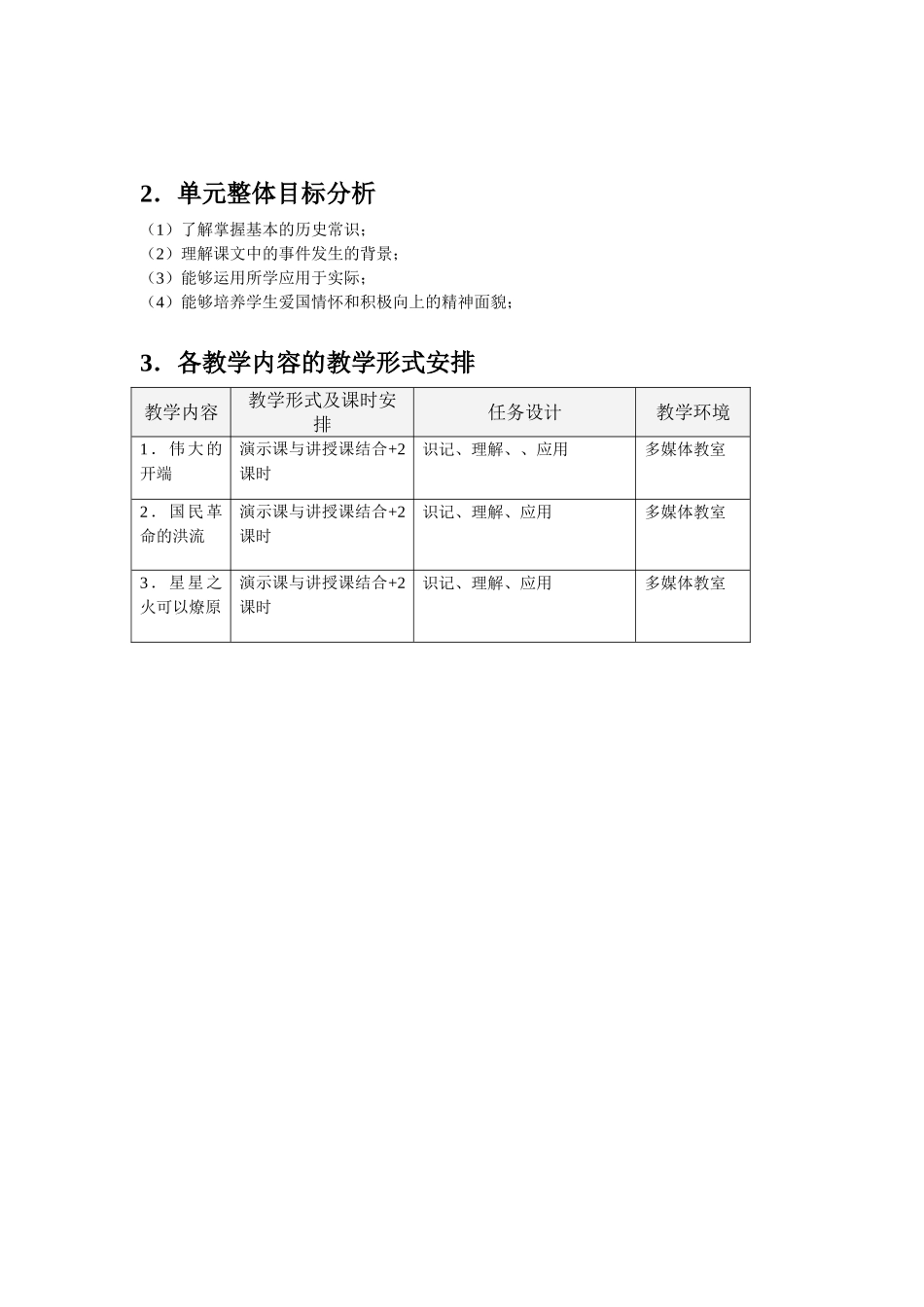 新民主主义革命的兴起单元教学设计_第2页