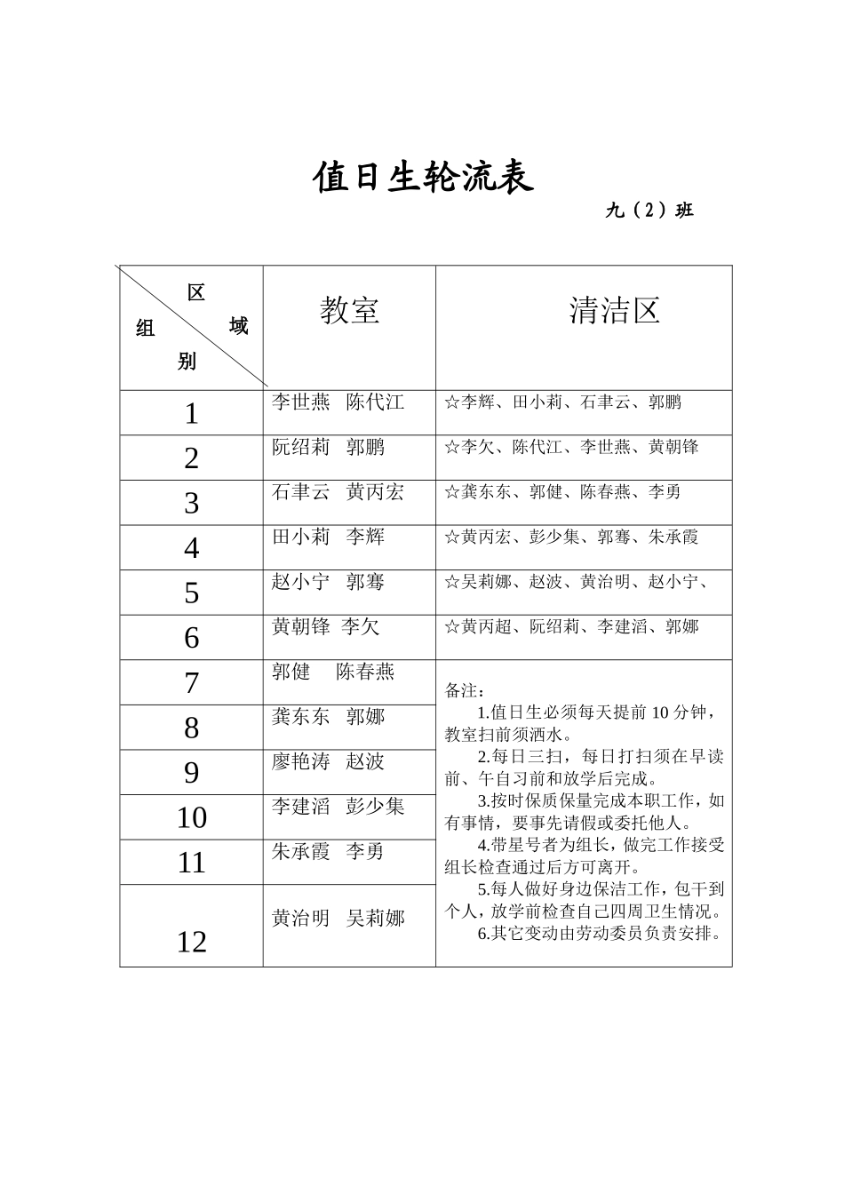 值日生轮流表_第1页