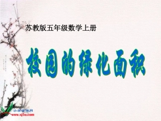 《校园的绿化面积》课件