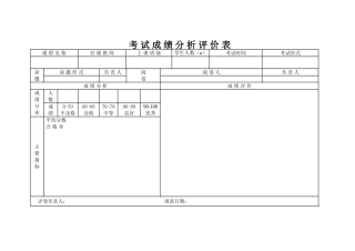 考试成绩分析评价表[1]