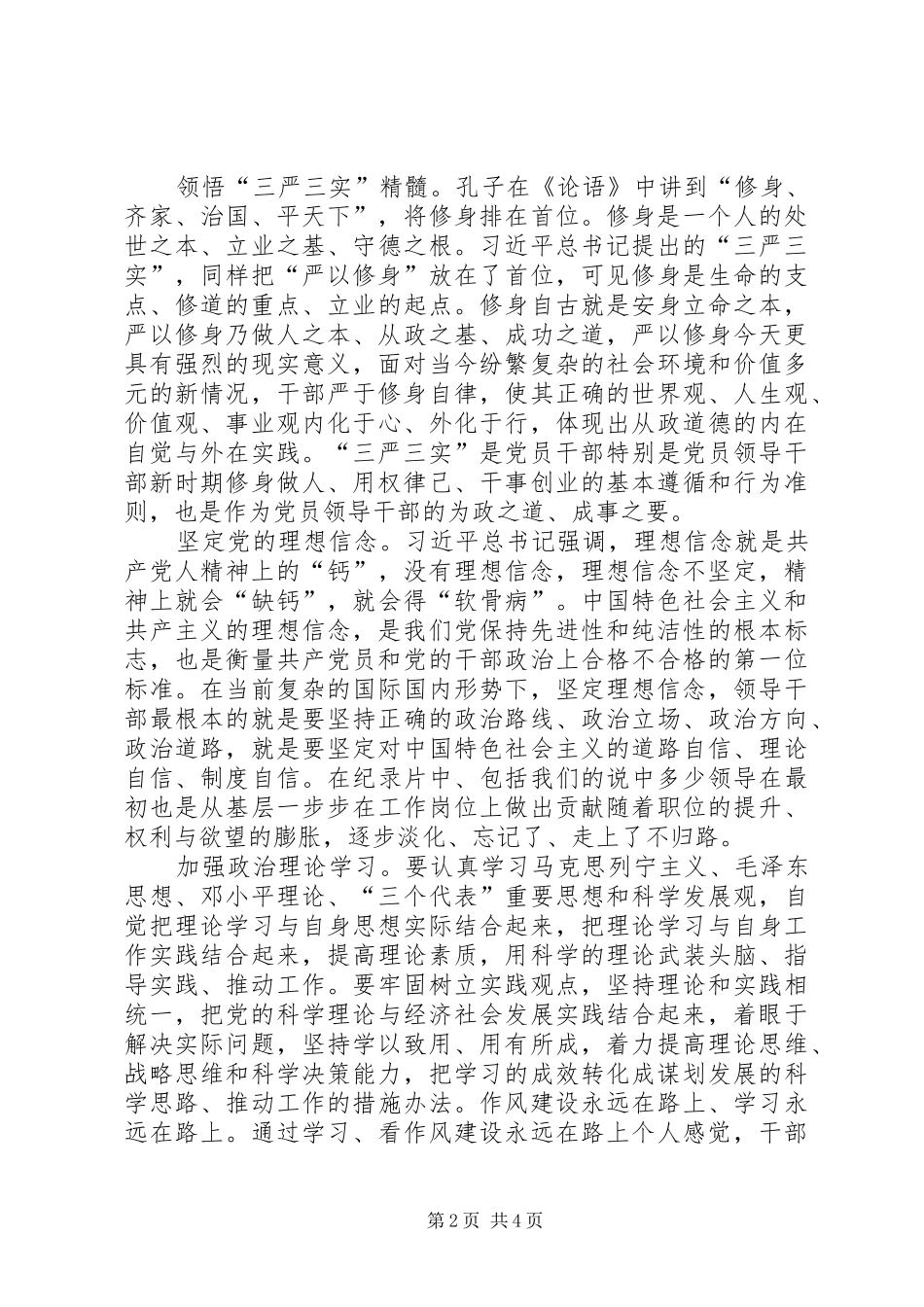 三严三实心得体会两篇 (20)_第2页