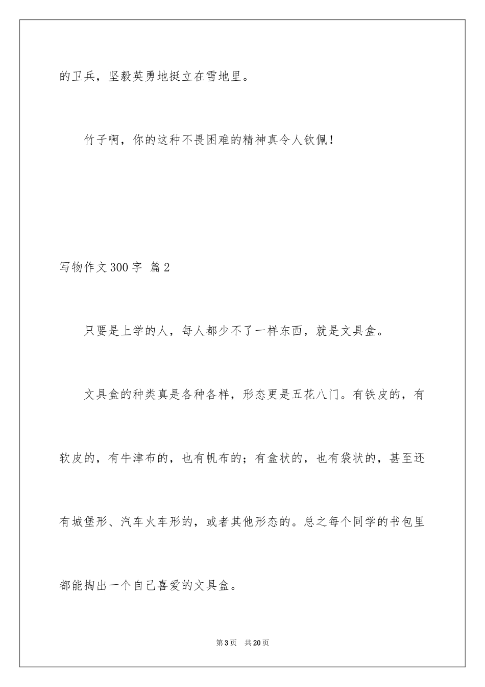 2024写物作文300字_149_第3页