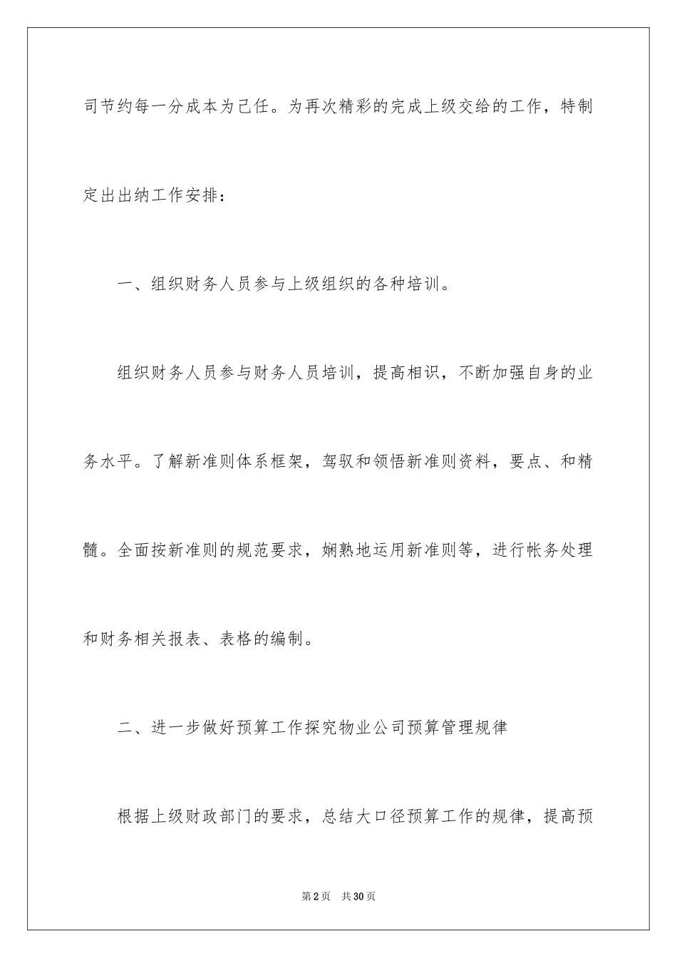 2024出纳工作计划_117_第2页