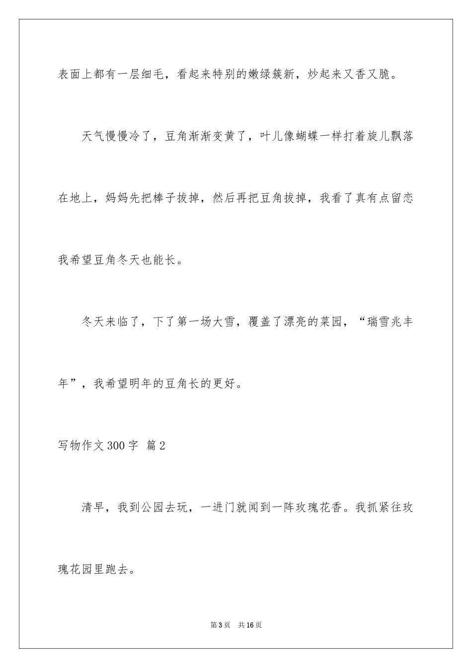 2024写物作文300字_11_第3页