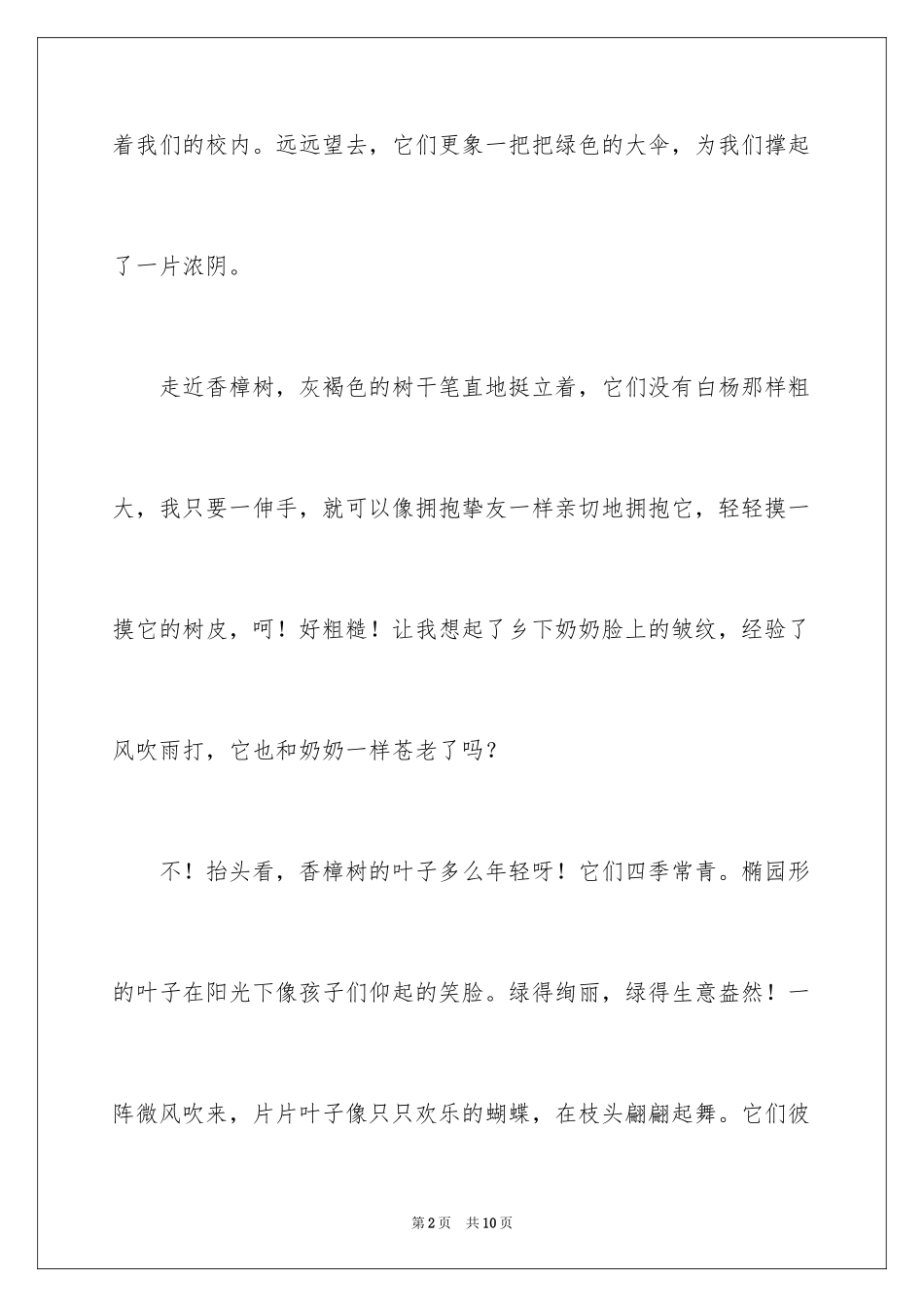 2024写香樟树作文_第2页