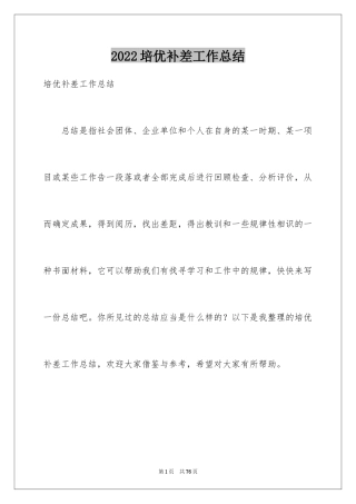 2024培优补差工作总结_10
