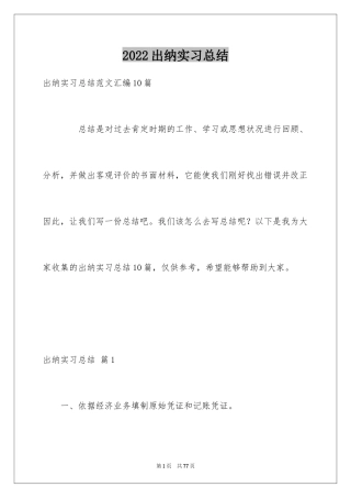 2024出纳实习总结_4