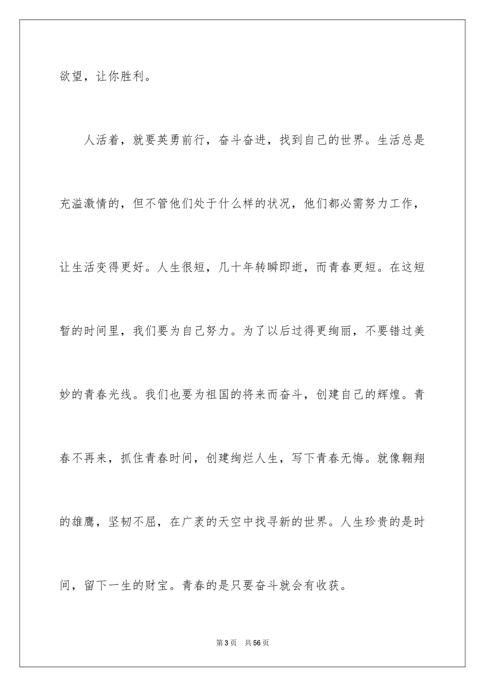 2024奋斗的演讲稿_25_第3页