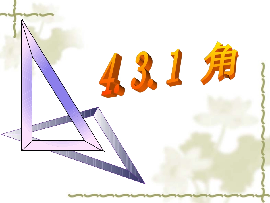 七年级数学上册431角_第2页
