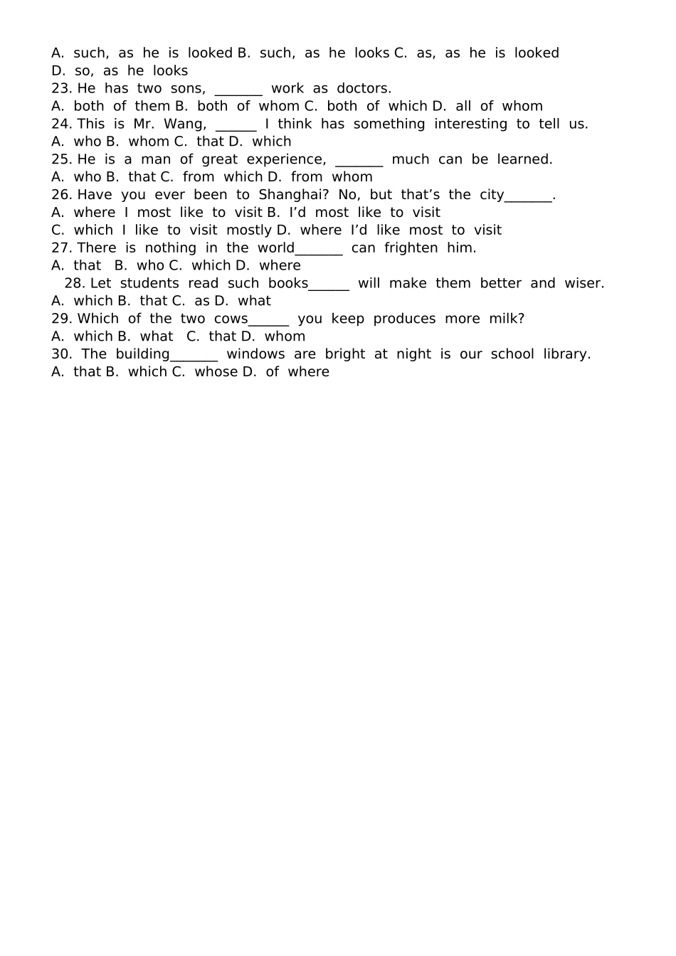 定语从句练习_第2页