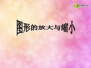 六年级数学上册第五单元图形的变换和确定位置《图形的放大与缩小》课件西师大版