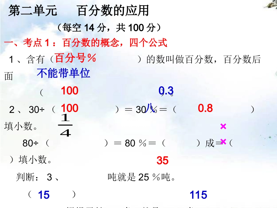 百分数的应用练习题_第2页