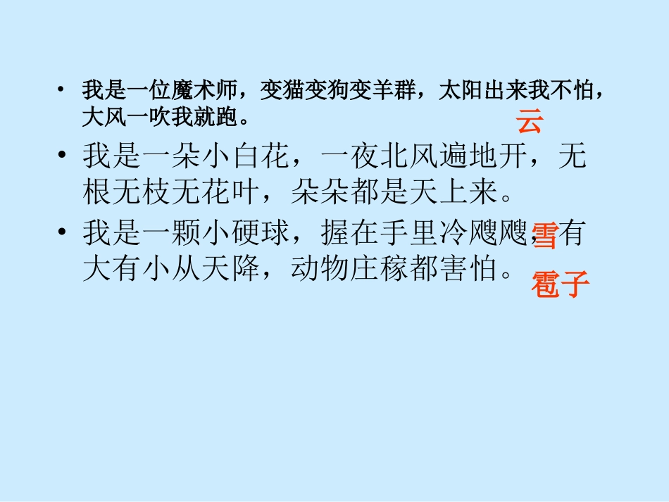 人教版二年级语文上册《我是什么》课件_第2页