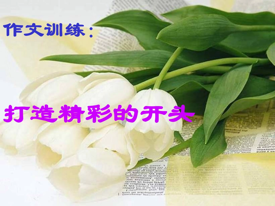 作文训练：巧设开头_第2页