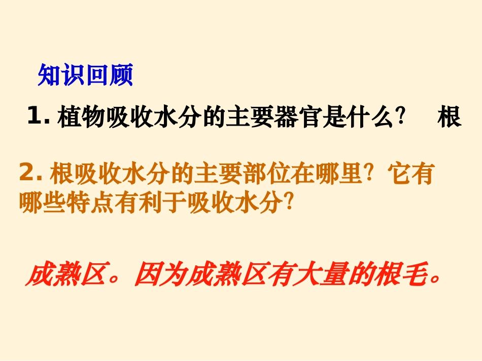 生物第三章绿色植物参与生物圈的水循环课件（人教新课标七年级上）_第1页