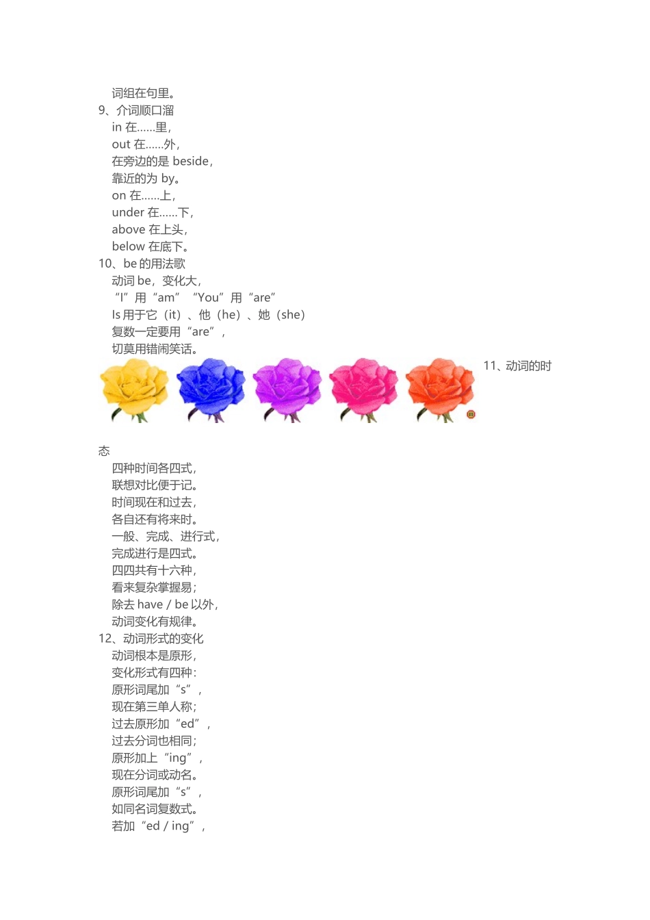 英语语法口诀二十一首_第3页