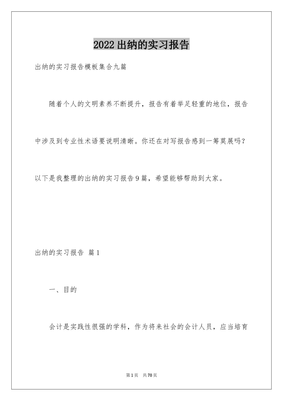 2024出纳的实习报告_21_第1页