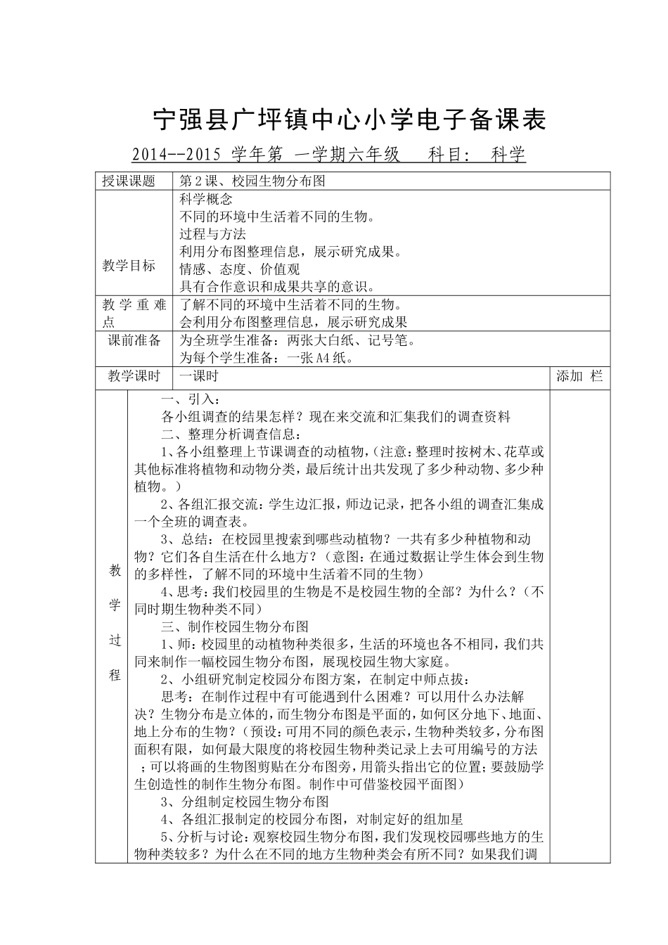 校园生物分布图_第1页