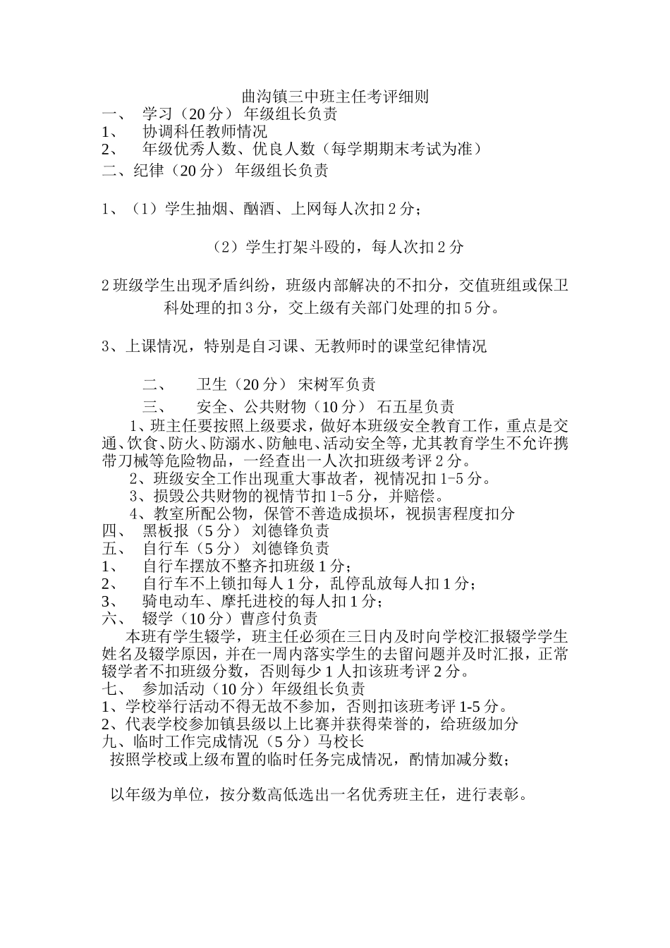 班主任考评细则_第1页