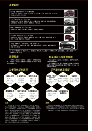 自驾车型介绍