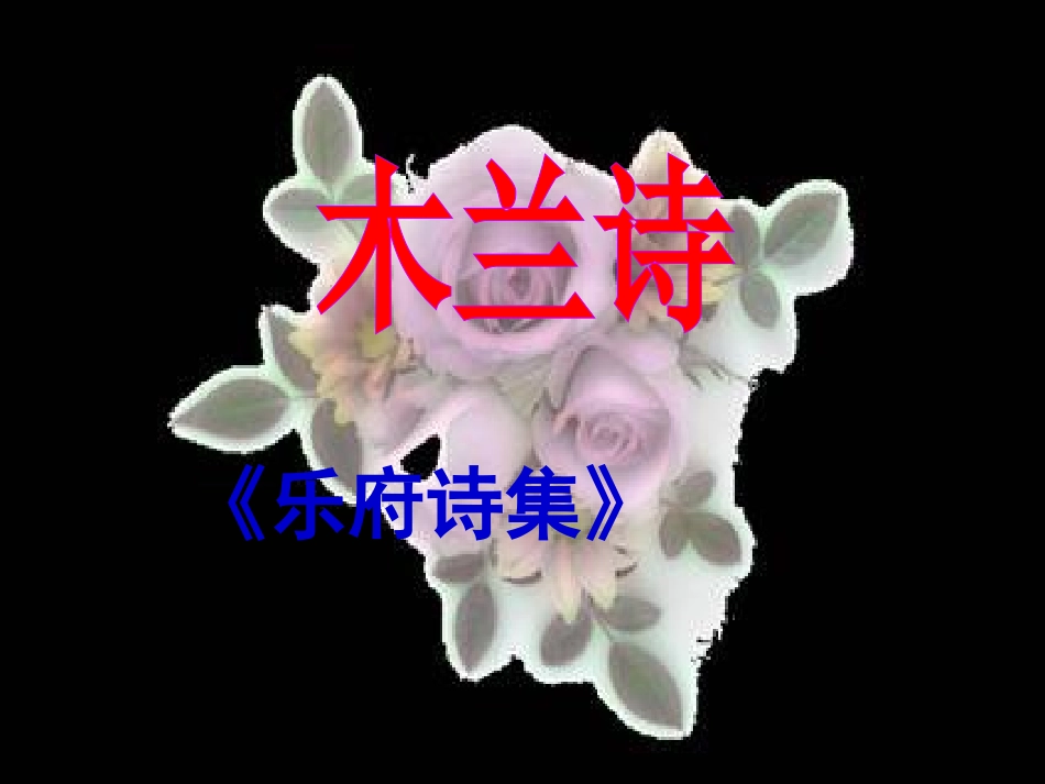 木兰诗（第一课时）_第3页