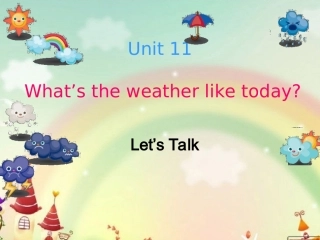 五年级英语上册M6U11第二课时