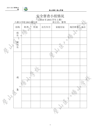 安全督查小组情况x