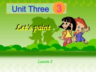 PEP小学三年级英语上册U3L2课件