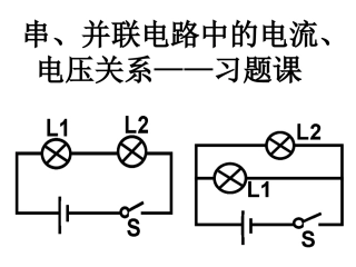 串并联电路中的电流、电压关系——习题课