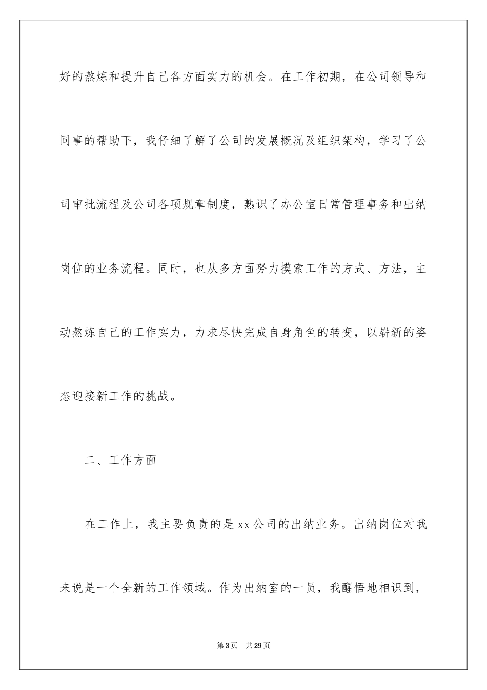 2024出纳个人工作总结_43_第3页