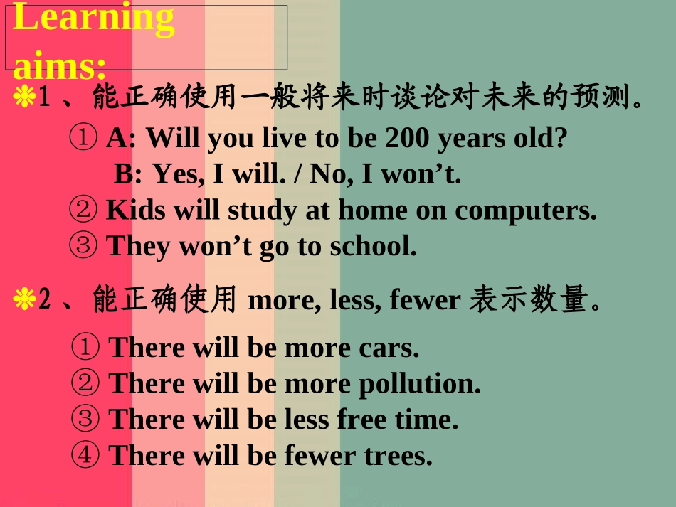 人教版新目标八上：Unit7+Will+people+have+robots_Section+A+Grammar+Focus-3c（共27张PPT）_第2页