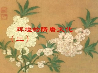 辉煌的隋唐文化2