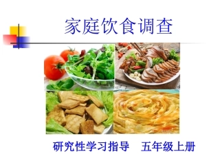 家庭饮食调查课件