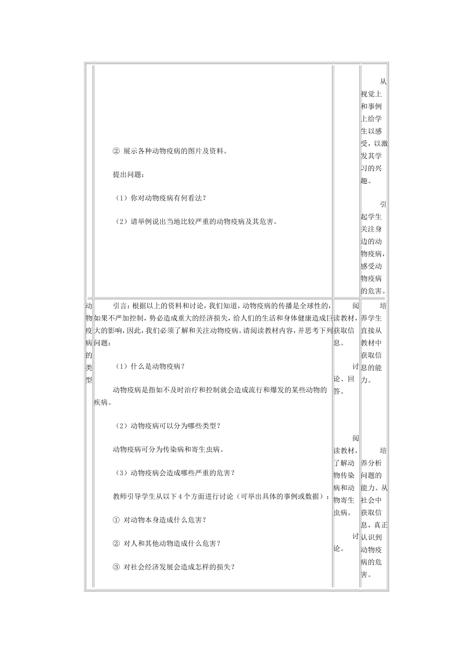 《动物疫病的控制》教学设计与案例_第2页
