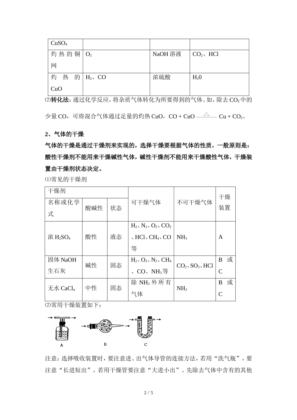 物质的分离、除杂和提纯_第2页