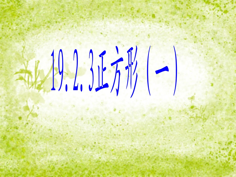 学生用1923正方形的性质(H)_第1页